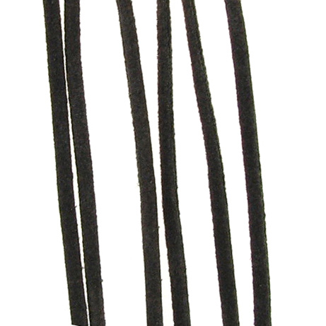 Ribbon Imitation Suede 2.5 mm brown dark -10 pieces x 1 meter