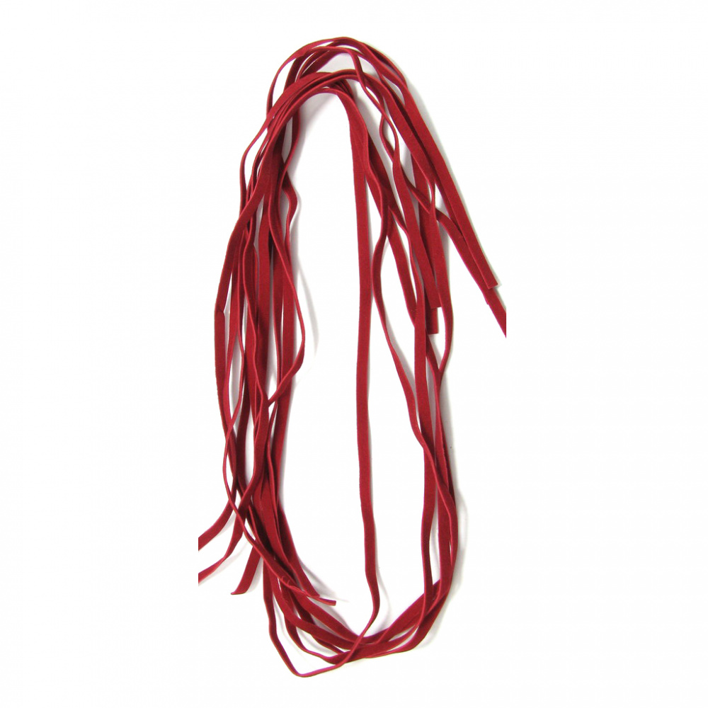 Faux Suede Jewelry Ribbon 5 mm red -10 pieces x 1 meter