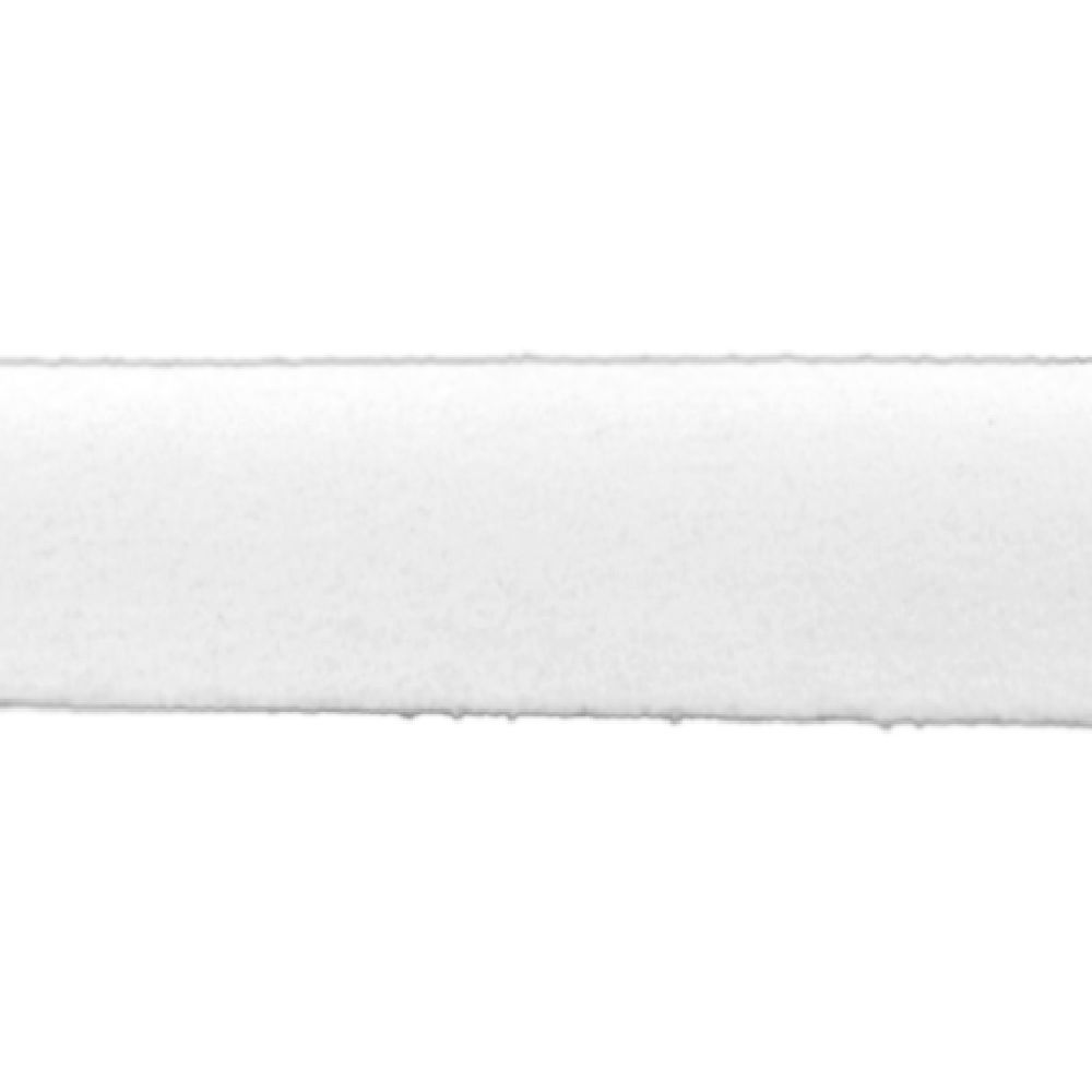 Eco σουέτ κορδόνι 20x1,4 mm λευκό - 1 μέτρο