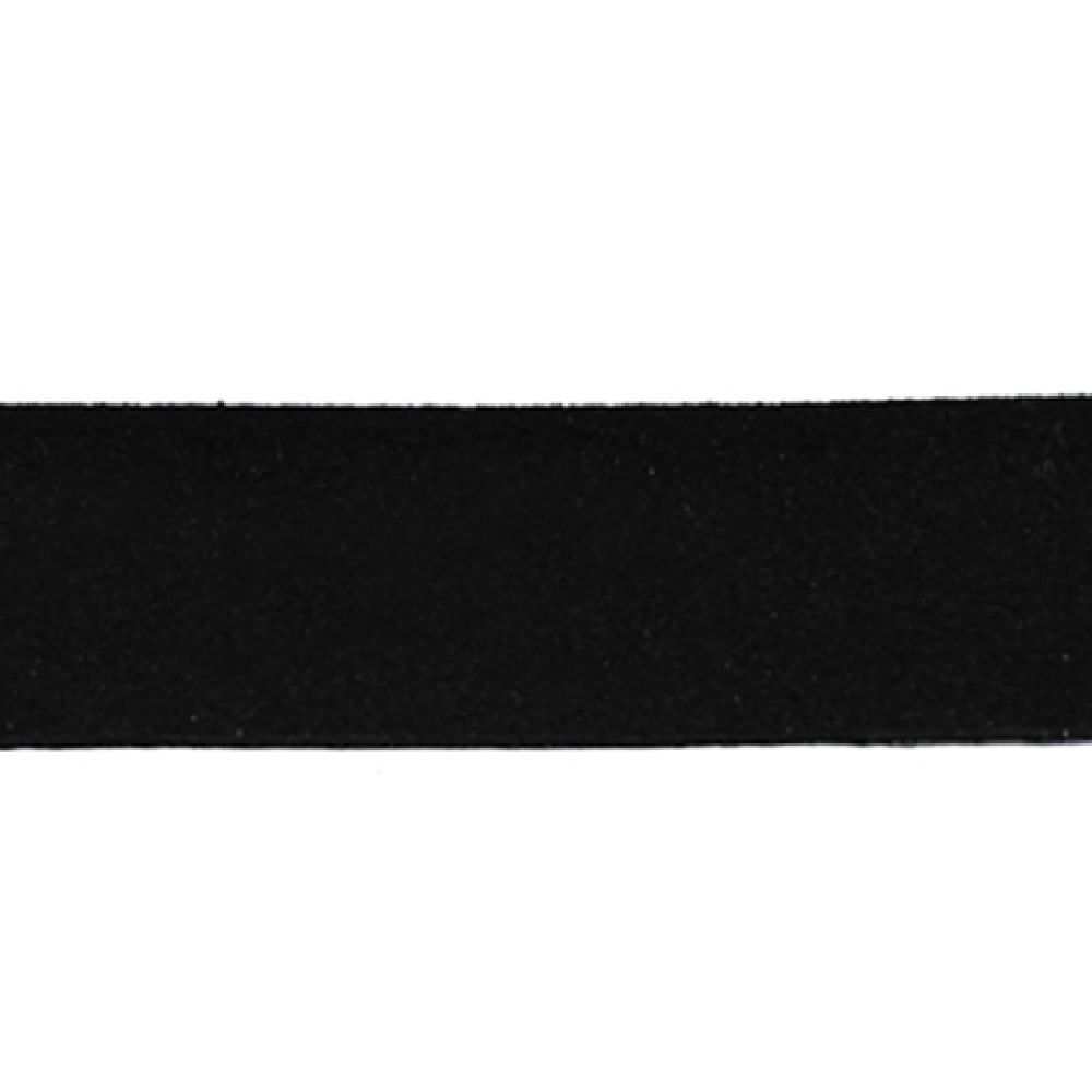 Faux Suede Jewelry Cord ribbon 20x1.4 mm black - 1 meter