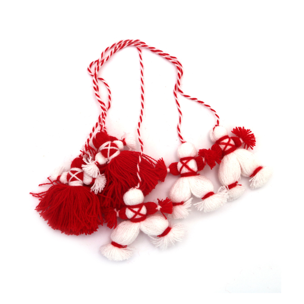 Martisor  Pijo și Penda 6 cm 17 cm încrucișate - 10 bucăți