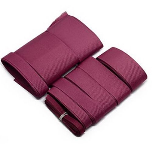 Set of Satin Grosgrain Ribbons from 6 mm to 50 mm - 9 sizes x 1 meter / Burgundy