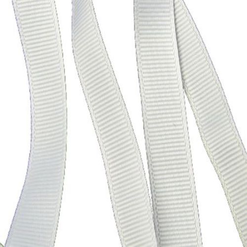 Grosgrain Satin Ribbon for Wedding, Scrapbook, Hair Accessories etc / 10 mm / White - 10 meters