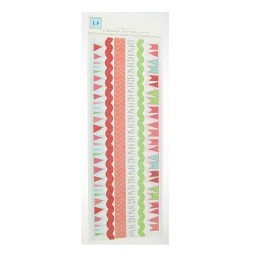 Decorative strips of self-adhesive fabric 30.5 cm 6 pieces