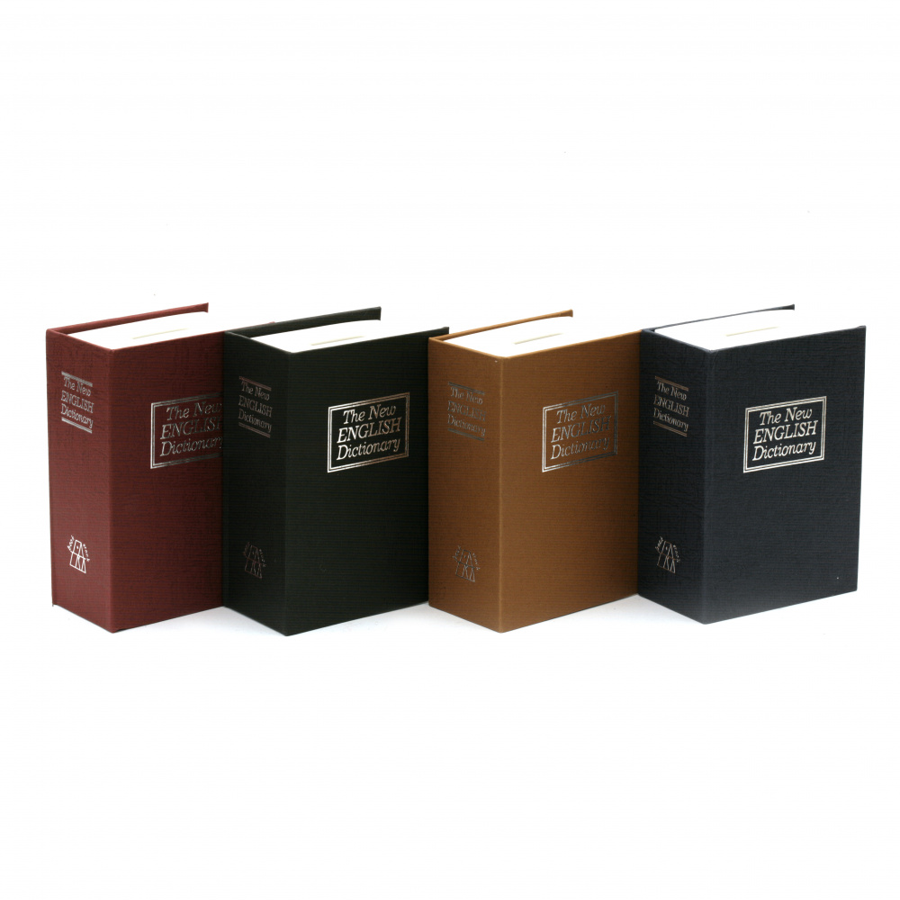 Book Type Safe with Key /  115x80x45 mm / ASSORTED Colors