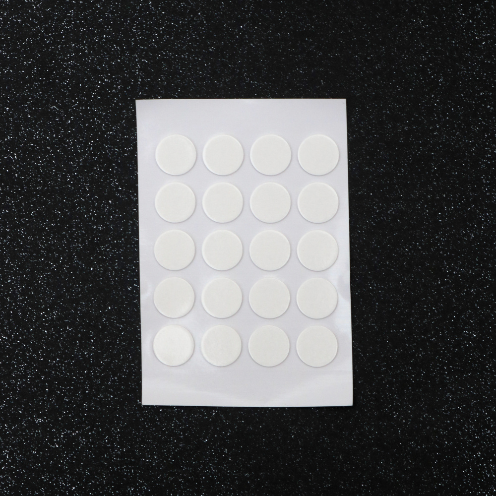 Double-Sided Adhesive Circles 12 mm - 20 pieces