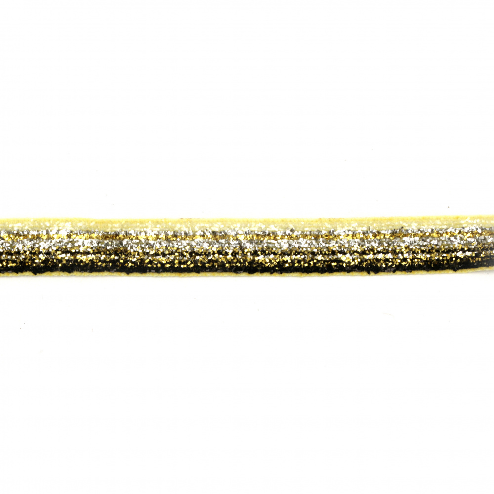 Πολυεστερική κορδέλα  με γκλίτερ 10 mm  -10 μέτρα