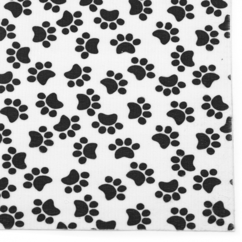 Self-adhesive Velor 19x27 cm pads in white and black
