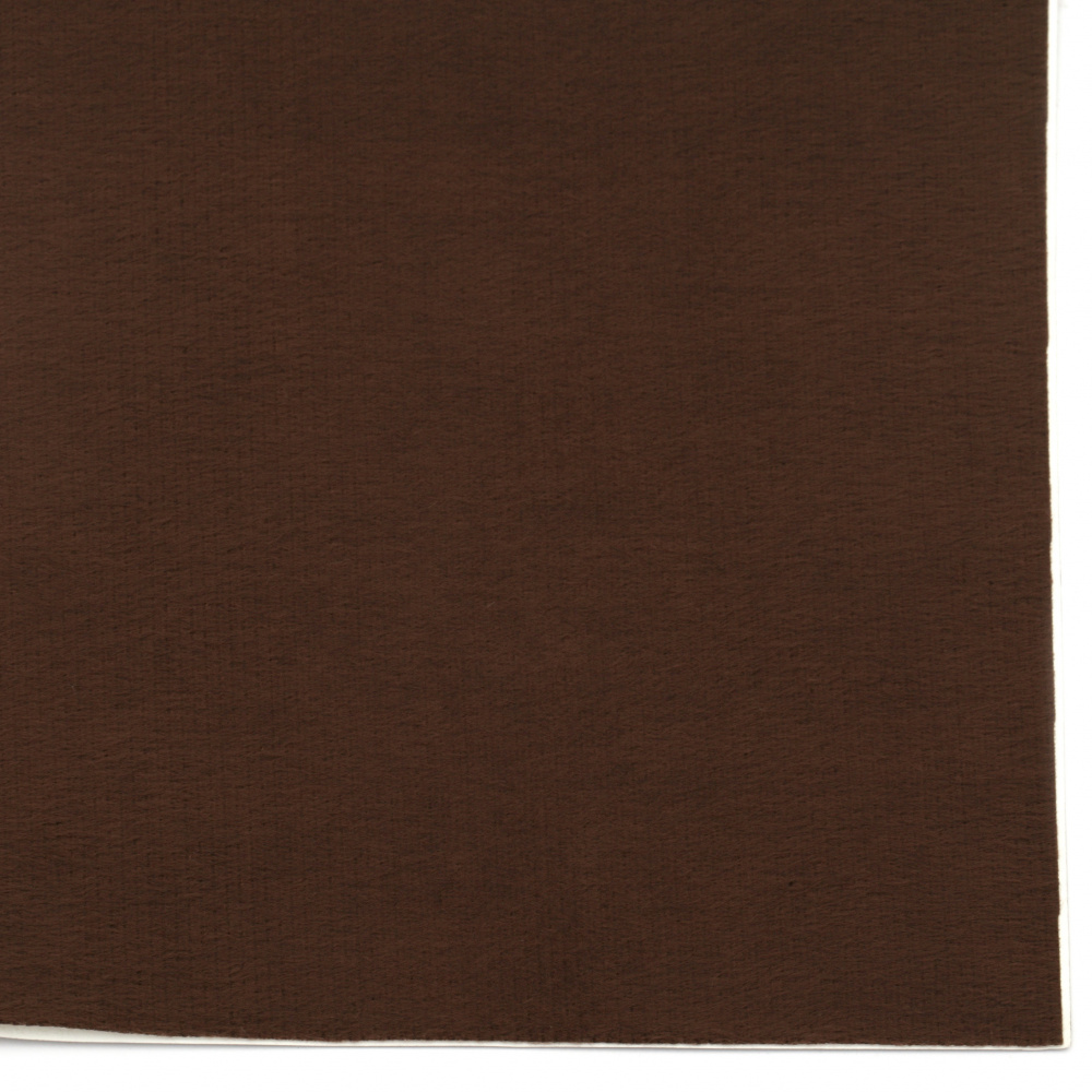 Piele de căprioară 19x27 cm culoare autoadezivă maron închis