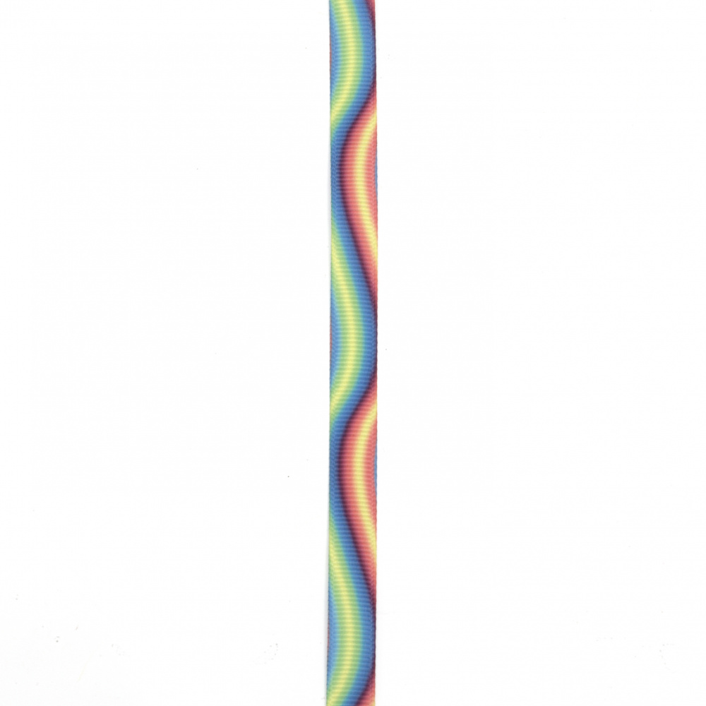 Лента сатен 9 мм рипс цветна -5 метра