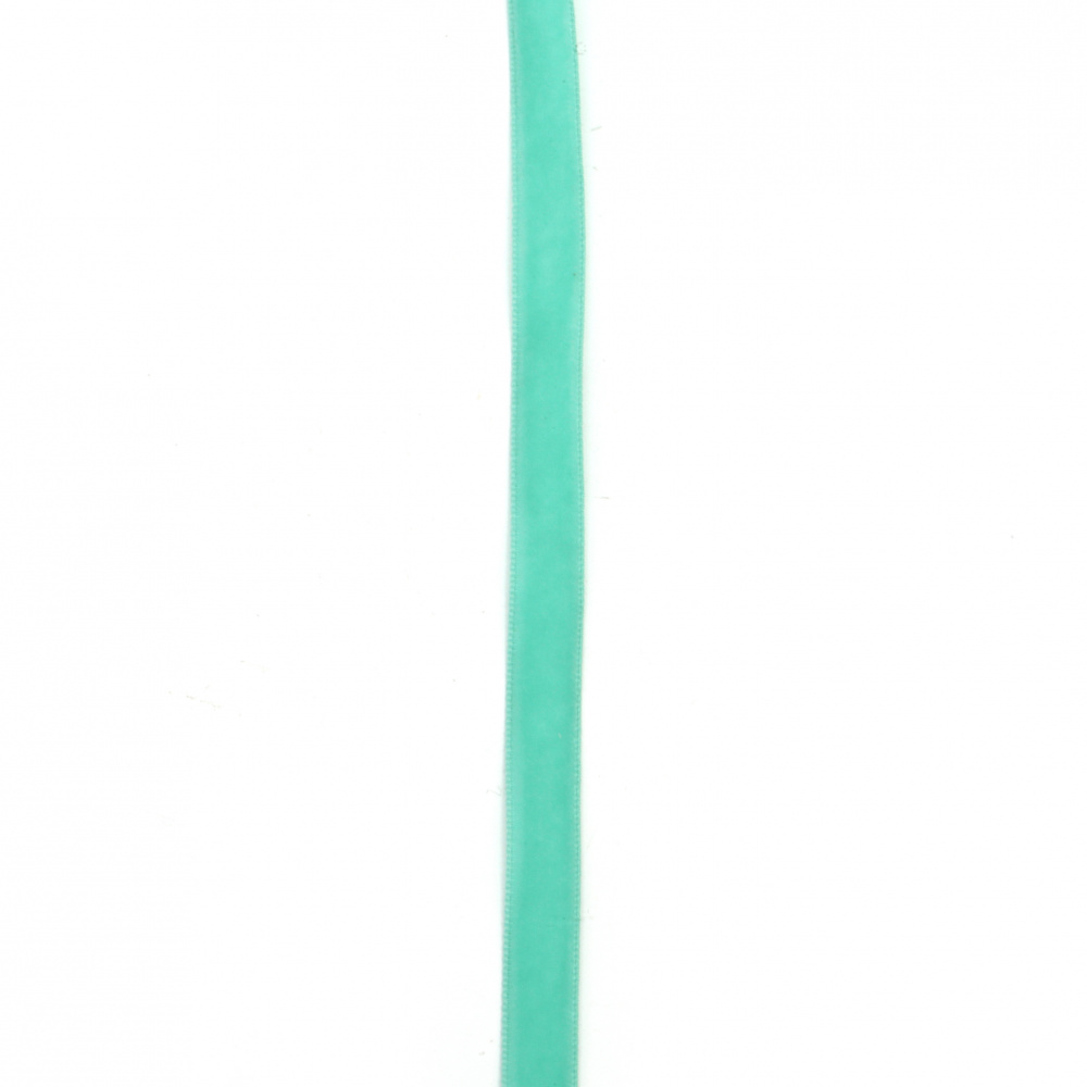 Velvet Ribbon 10 mm / Light Green - 3 meters