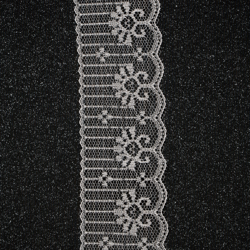 Delicate Lace Edging / 53 mm /  White - 1 meter