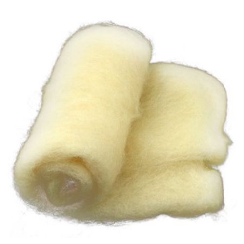 Wool felt merino for non-wovens, for making clothes, jewelry and accessories m 700x600 mm extra quality white -50 grams