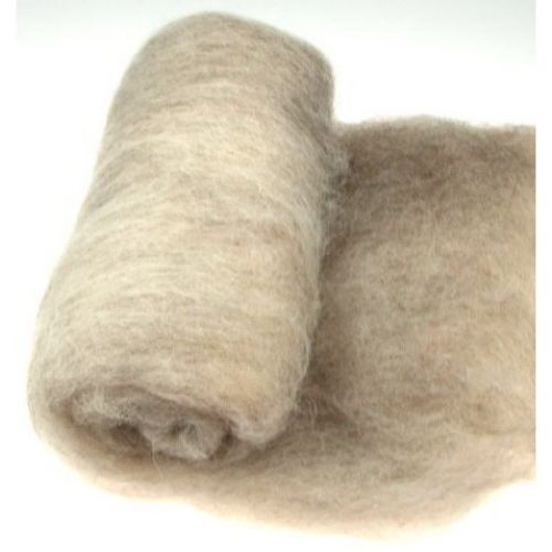 Wool felt merino for non-wovens, for making clothes, jewelry and accessories m 700x600 mm extra quality melange -50 grams