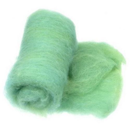 Wool felt merino for non-wovens, for making clothes, jewelry and accessories m700x600 mm extra quality melange yellow, turquoise -50 grams