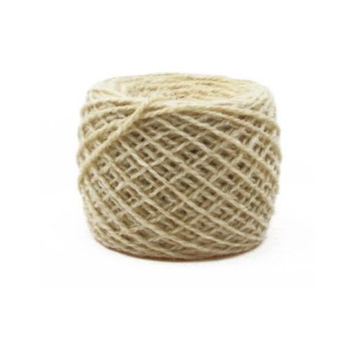 Natural WOOL Yarn / 3 mm / 2x2 Layers -100 grams