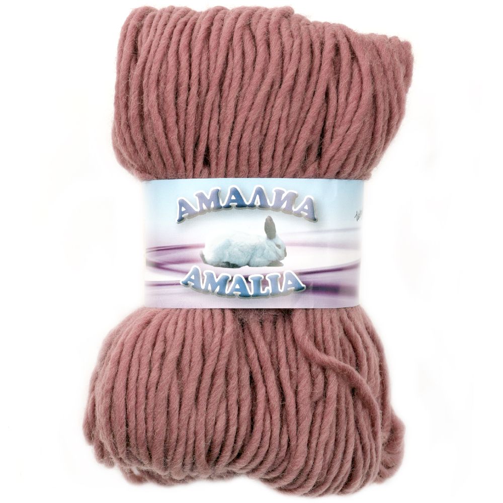 Amalia yarn 100 percent wool ash from roses -100 grams