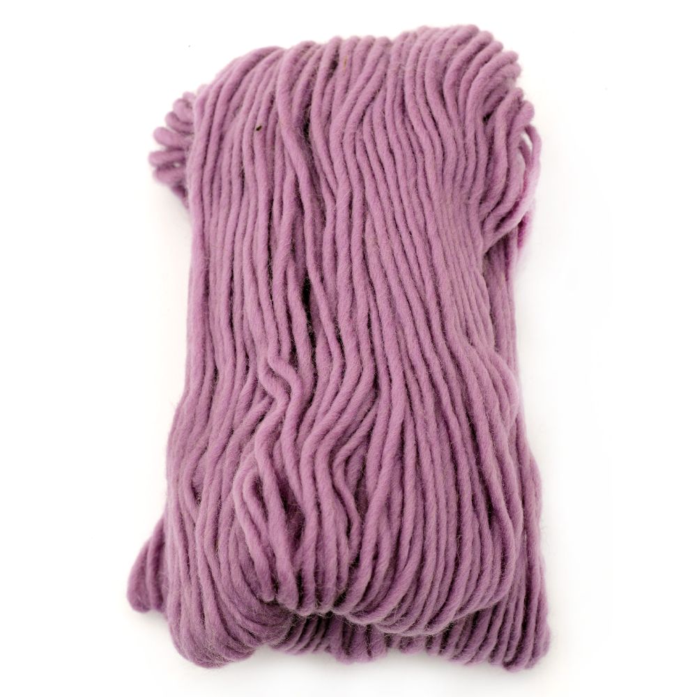 Amalia yarn 100 percent wool light purple -100 grams