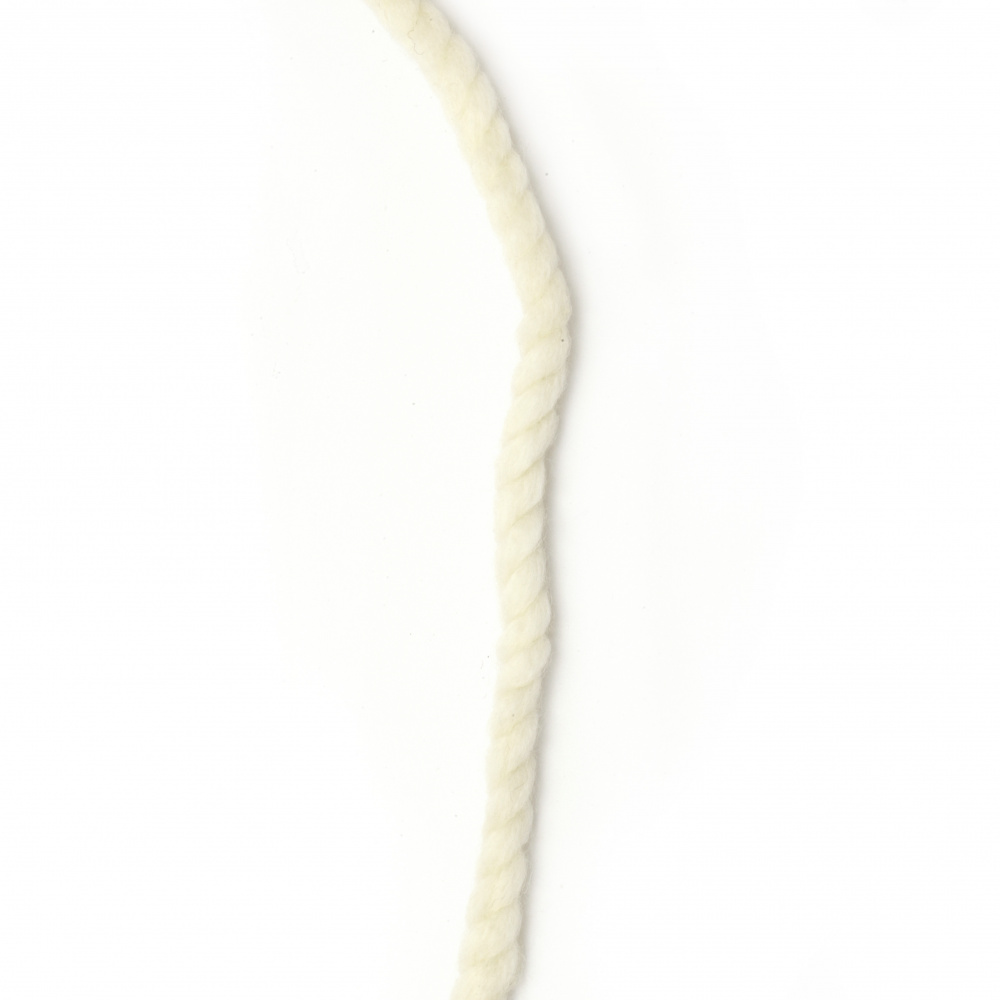 White Yarn BALKAN: 50% Wool, 50% Acrylic - 65 meters - 200 grams