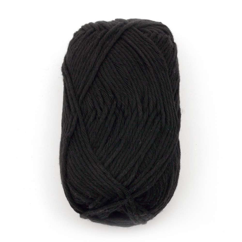 Yarn COTTON PASSION / 100% Cotton / Black/ 50 grams - 85 meters