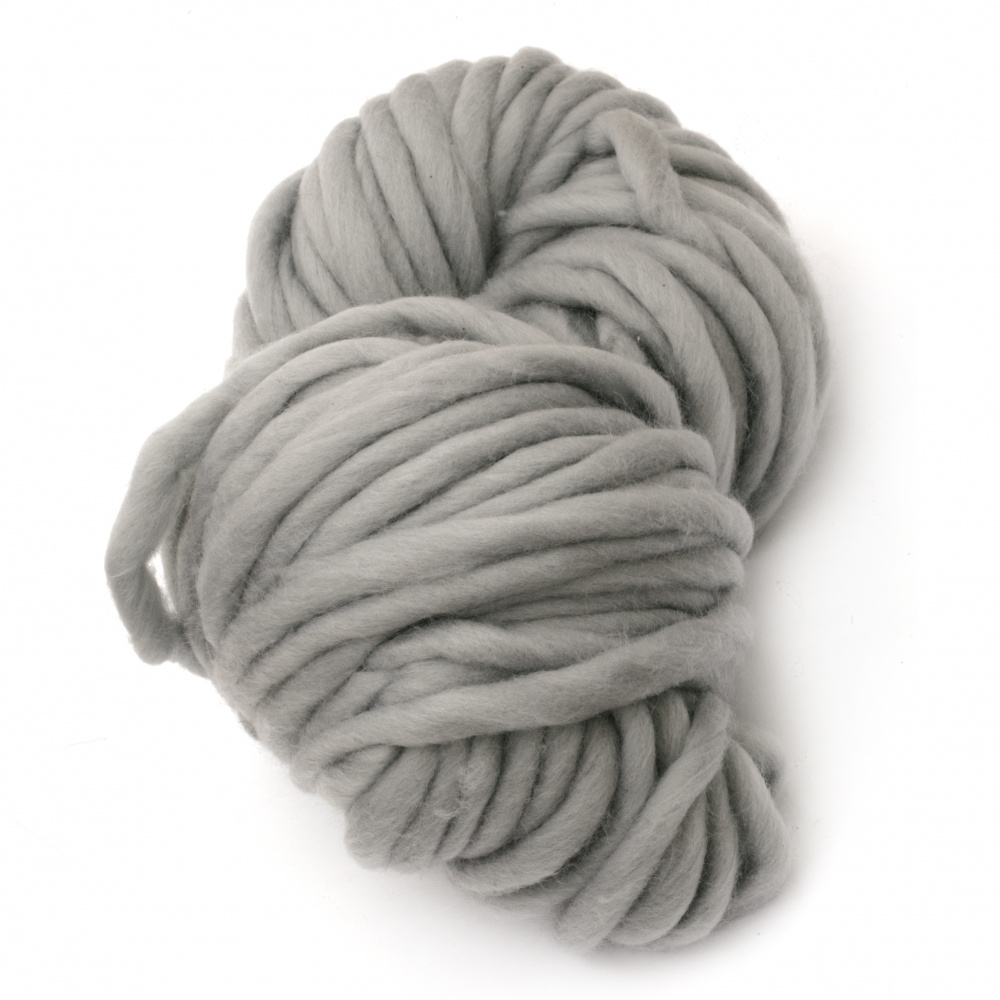 Acrylic Yarn / Thickness: 15 mm,  Color: Gray - 240 grams / 50 meters