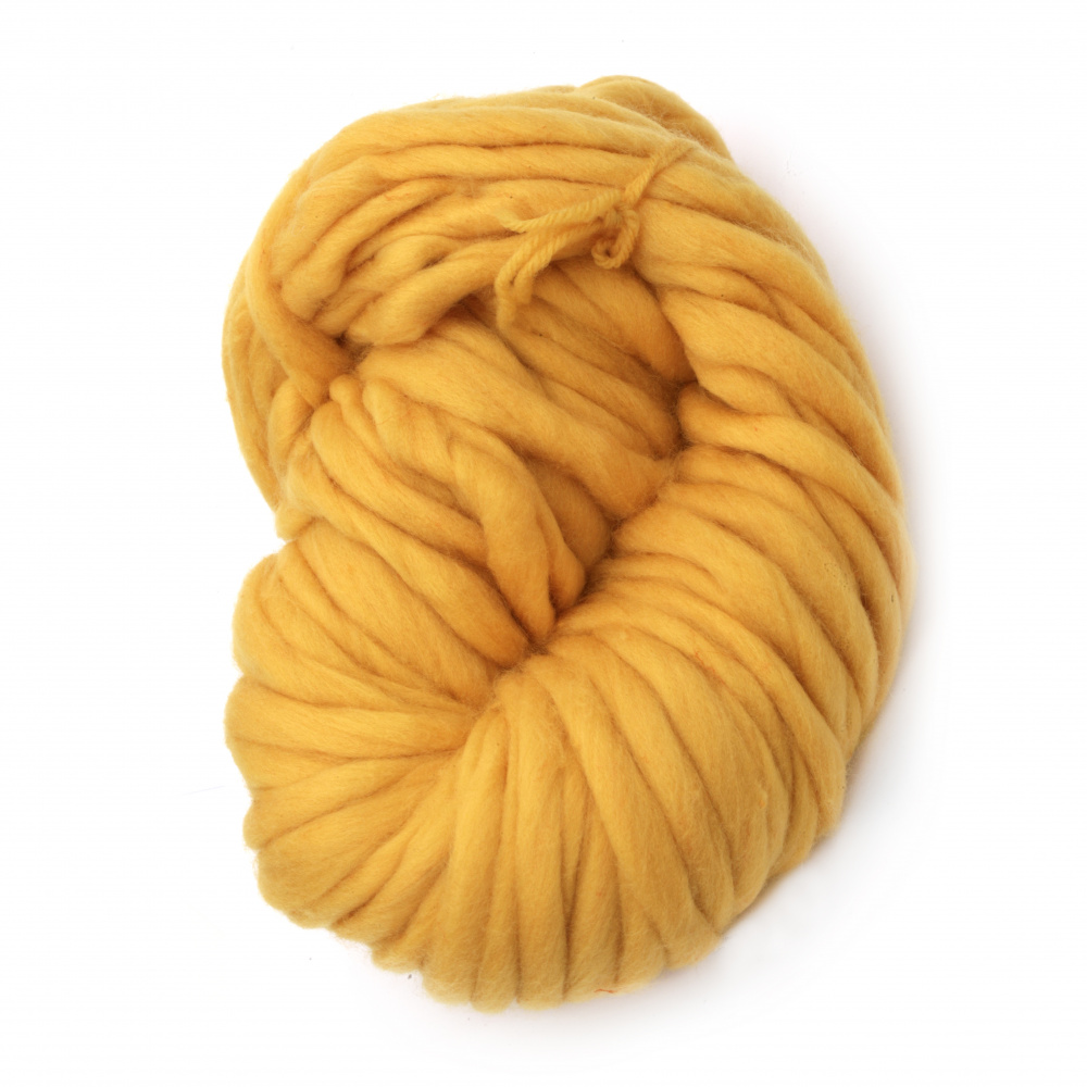 Acrylic Yarn / Thickness: 15 mm,  Color: Yellow - 240 grams / 50 meters