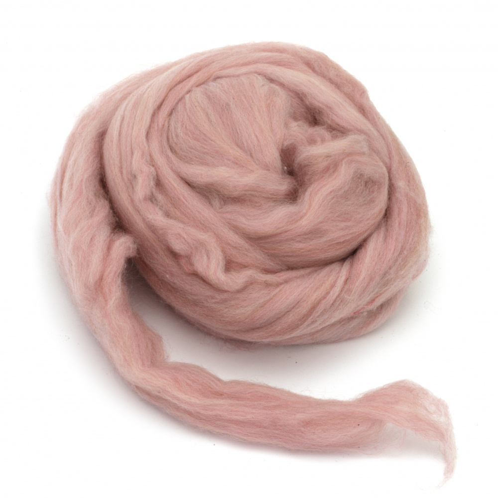 100% Acrylic Yarn / Color: Pink-Purple Melange - 50 grams ~ 2.9 meters