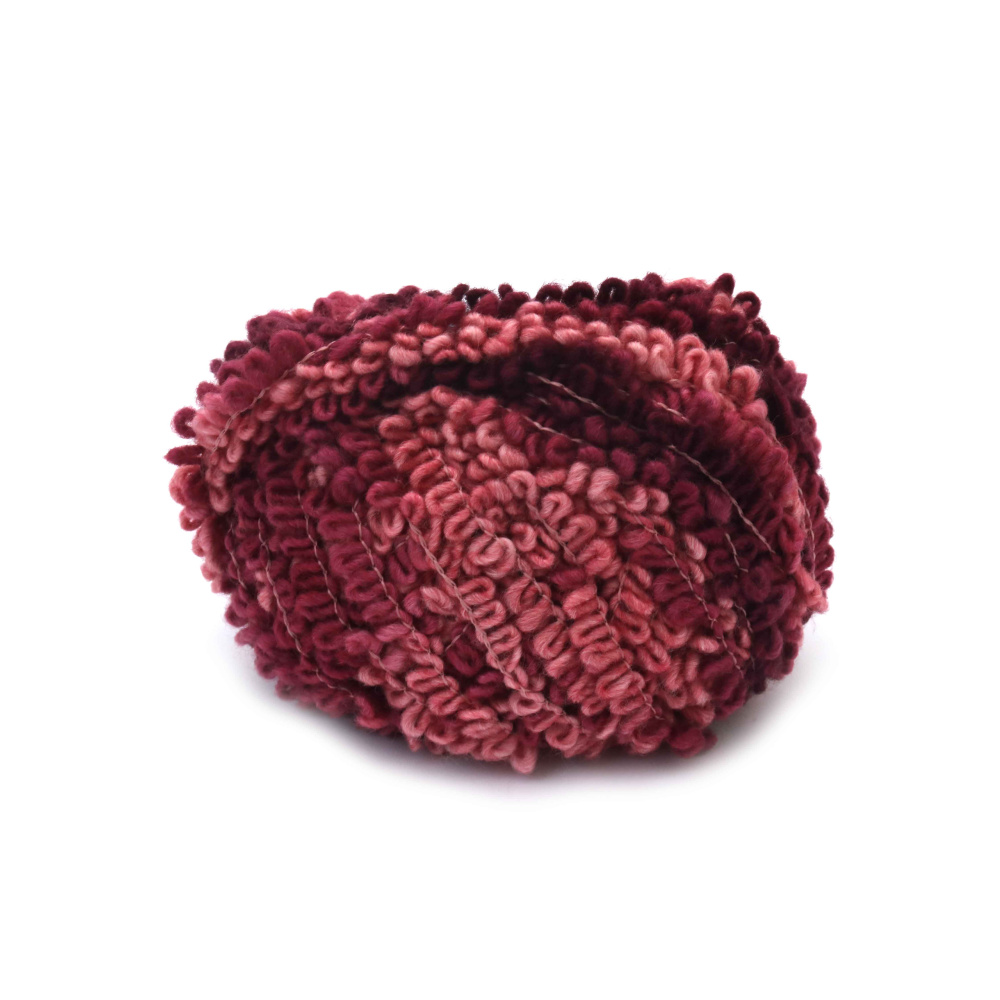 Fir Soft Holiday în roz și mov – 45% lână, 45% acril, 10% poliester – 100 g (55 m) – perfect pentru tricotaje călduroase, croșetat și proiecte creative