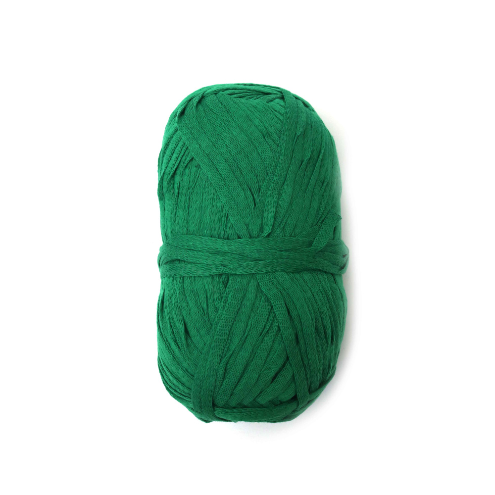 Fir Weekend Verde Soft – 100% bumbac natural – 100 g (90 m) – perfect pentru tricotat, croșetat și creații de vară