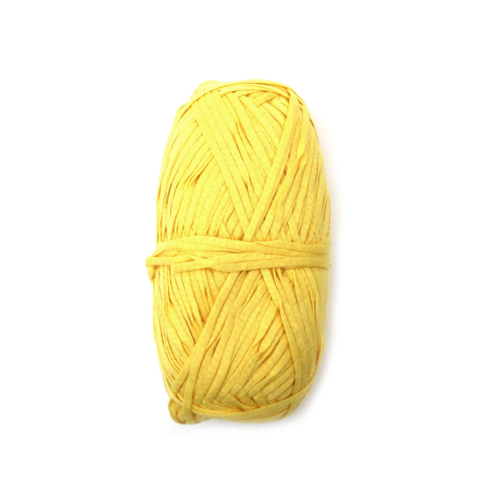 Light Yellow Weekend Yarn – 100% Natural Cotton – 100 g (90 m) – Perfect for Bright Knitting, Crochet & Summer Creations