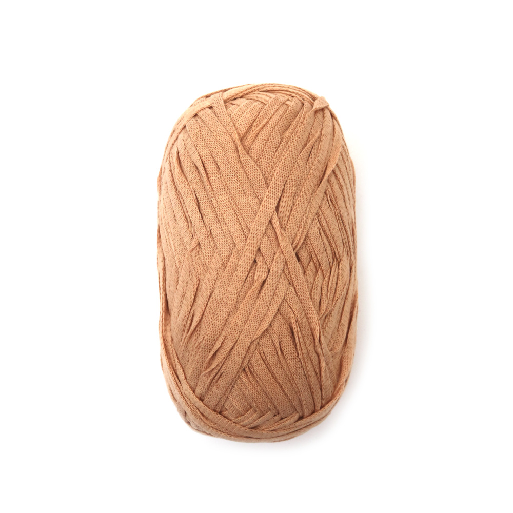 Fir Natural Weekend din bumbac 100% – 100 g / 90 m, bej deschis, ideal pentru tricotat, croșetat și proiecte handmade eco pentru decorațiuni de casă