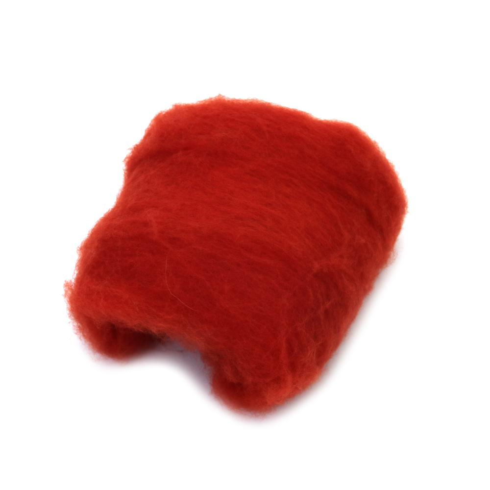 Lână Merinos pentru Împâslire, Scorțișoară Caldă – 50 g Fibră Naturală Moale pentru Handmade, Hobby și Proiecte Textile Călduroase