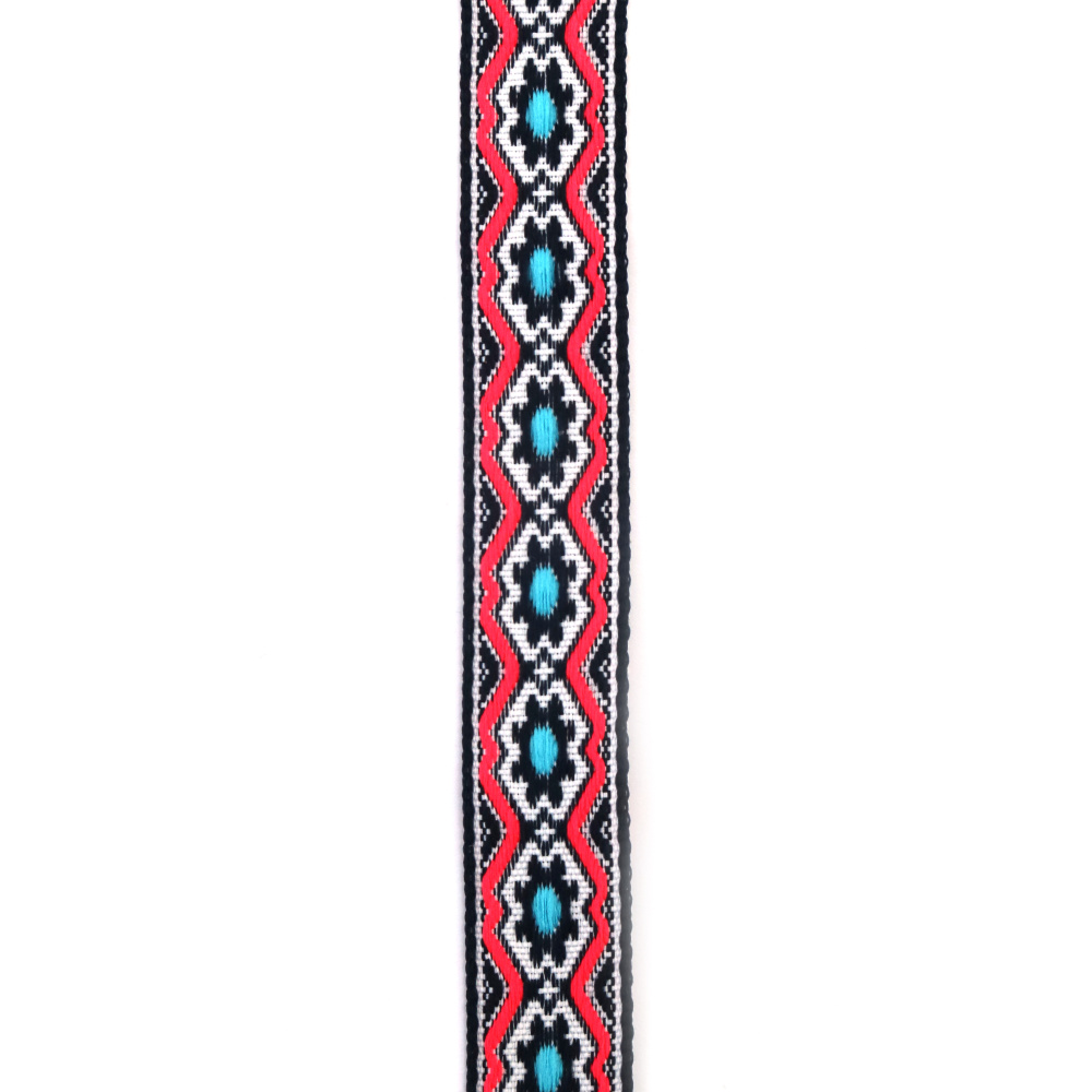 Latime 20 mm alb cu albastru inchis, roz si albastru deschis - 5 metri