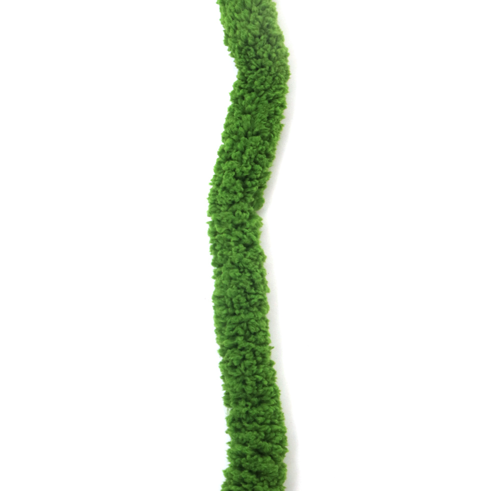 Fir de chenilă 100% poliester grosime 20 mm, culoare rezeda ~240 grame - 25 metri