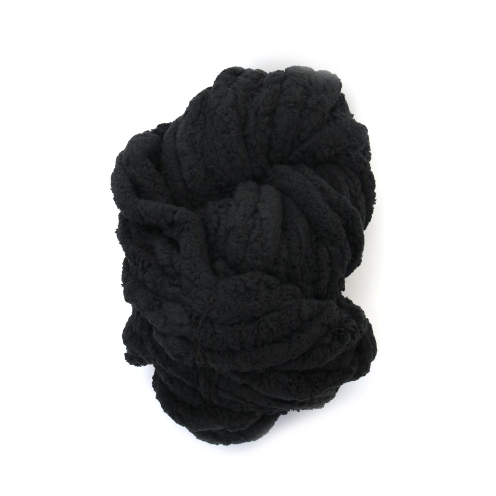 Fir de chenilă 100% poliester grosime 20 mm culoare gri grafit ~240 grame -25 metri