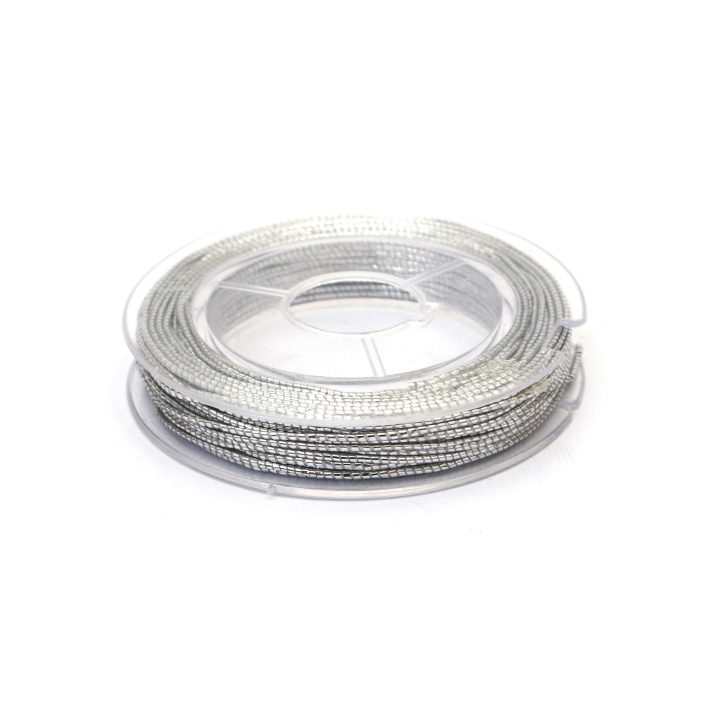 3-Ply Polyester Lame Thread 0.8 mm Pink & Blue Multicolor – Soft, Decorative & Eye-Catching Craft Cord, ~10 m Roll