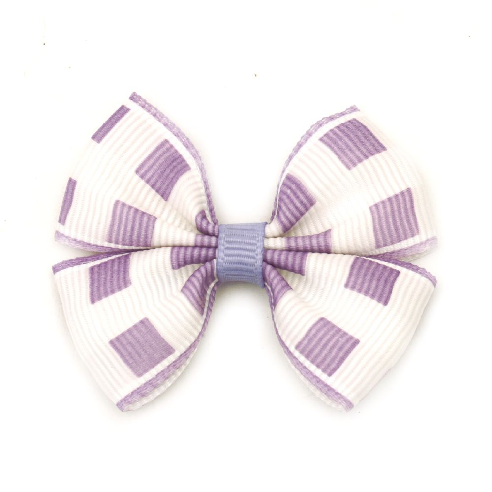 Ribbon 54x42x8 mm purple square -5 pieces