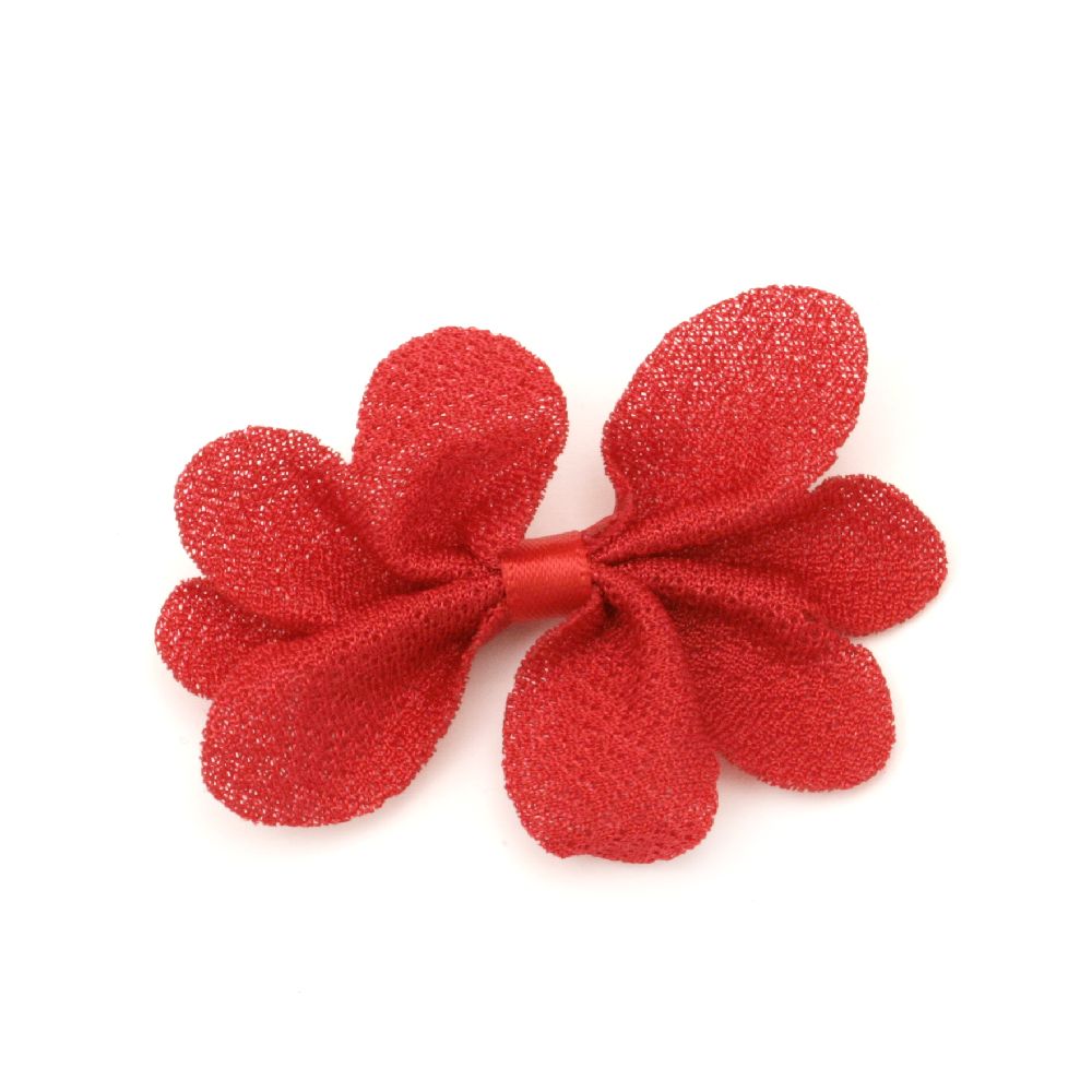 Ribbon 60 mm textile red -5 pieces