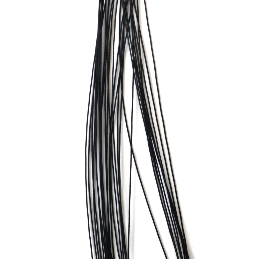 Sârmă de flori neagră 0,5 mm ~80 cm - 30 bucăți