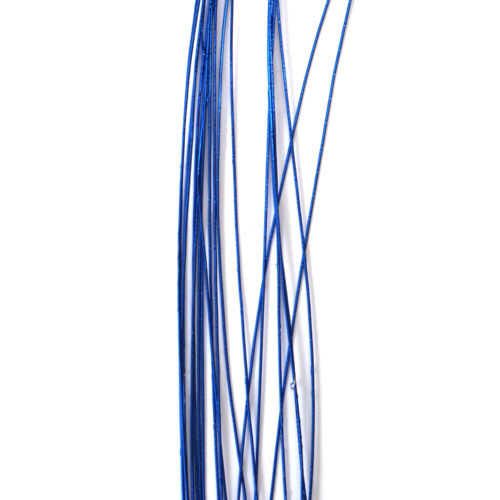 Sârmă pentru flori culoare albastru închis 0,9 mm ~82 cm - 20 bucăți