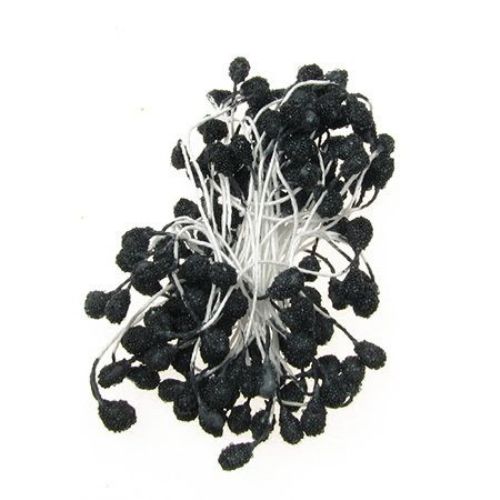 Захарни тичинки двустранни цвят черен 5x7x57 мм ~65 броя