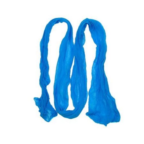 Полиестерен ръкав за найлонови цветя /тип чорапогащник/ син светъл -пакет 5 броя