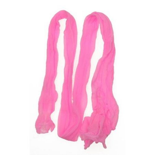 Полиестерен ръкав за найлонови цветя /тип чорапогащник/ розов светъл -пакет 5 броя