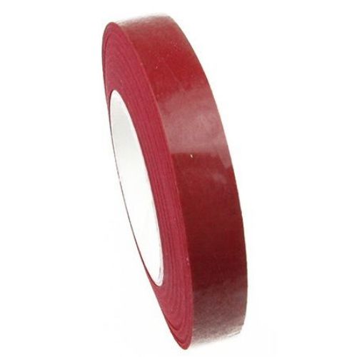 Crepe Paper Stretchable Floral Tape for Flowers and Bouquets Arrangement / Red / 13 mm ~ 28 meters