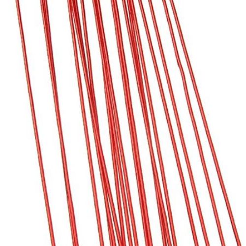 Floral wire 0.9 mm ~82 cm red - 20 pieces