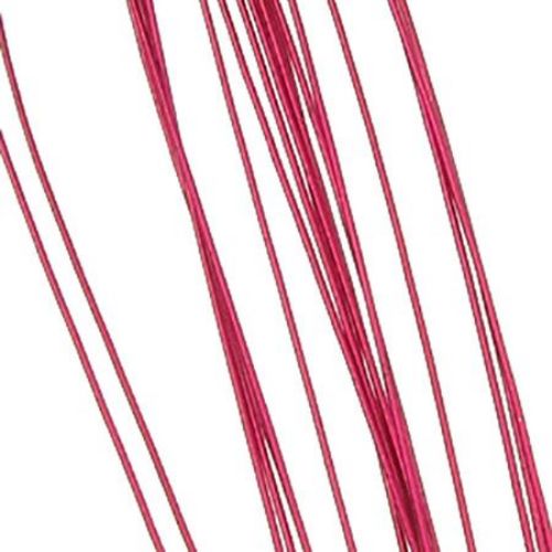 Floral wire 0.9 mm ~ 82 cm burgundy - 20 pieces