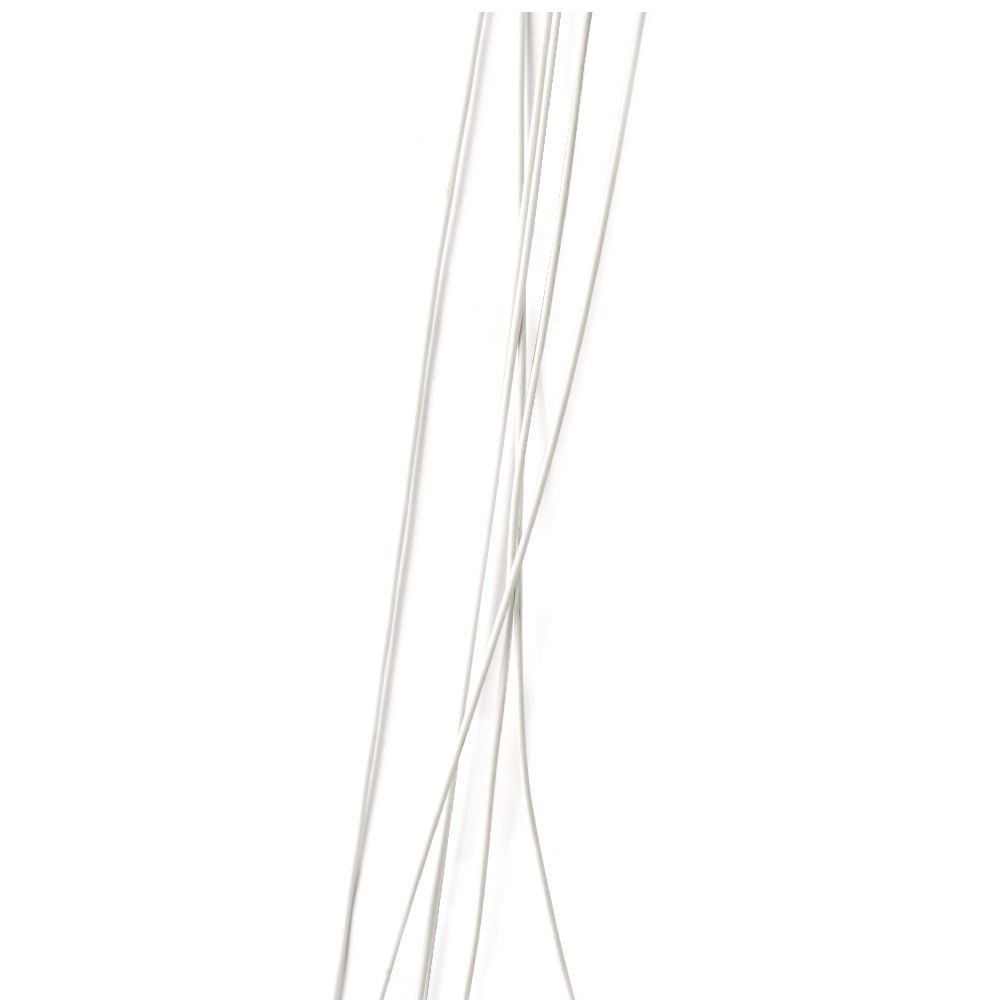 Floral wire 0.9 mm ~82 cm white - 20 pieces