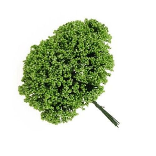 Διακοσμητικό ματσάκι θάμνος 70 mm πράσινο -12 τεμάχια