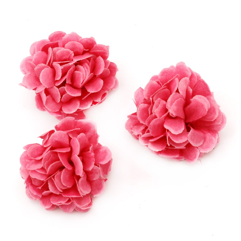 Flower clove 45 mm with stump for installation  pink -10 pieces