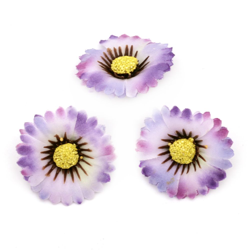 Aster Flower Heads for DIY Bouquets, Home and Party Decor /  / 35 mm / Light Purple - 10 pieces